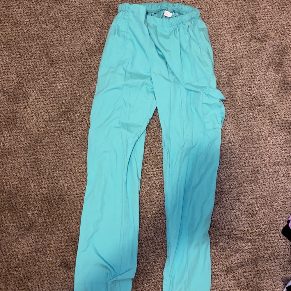 Butter-Soft by UA Seafoam Green Cargo Scrub Pants